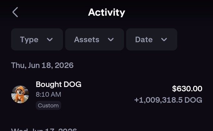 The image shows a screenshot of an e-commerce site displaying a summary for an item, specifically "Bought DOG", and the price of the item as "$60.00". The text also indicates that this was done at 8:10 am in the morning, with the current date being Friday, June 18, 2026. There is no visible information about dogs or anything related to them. This summary may not be directly related to the post regarding "DOG", but it could potentially provide context for why an item has been bought on this site.