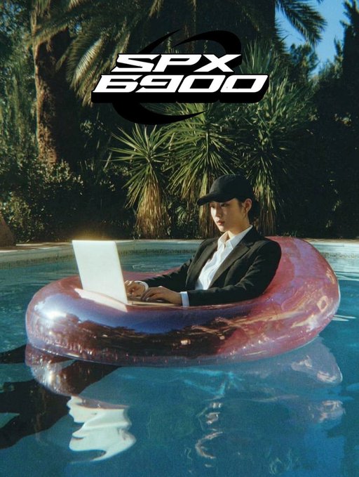 A man in a business suit and cap sits in a pink inflatable pool float, working on a glowing laptop, with "SPX 6900" boldly displayed above him.

The image humorously captures the post's theme of a delusional crypto community taking itself too seriously—depicting a suited figure casually working on a laptop while floating in a pool, mirroring the irony of memecoin enthusiasts holding serious "conferences" funded by their own speculative investments.