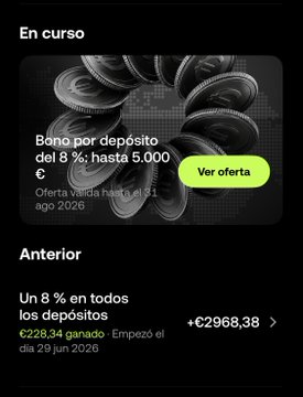 The image shows a mobile app promotion displaying a current deposit bonus offer from OKX featuring an 8% annual return on deposits up to €5,000, valid through January 31, 2026, along with a previous promotion showing €2,2968.38 in earnings from an 8% deposit offer started on June 29, 2026. This promotional screenshot aligns with the post's message, which is reminding followers that only 3 days remain to take advantage of OKX's best deposit offer, emphasizing the 8% return on all deposits and the potential to earn up to €5,000 without locking up funds.
