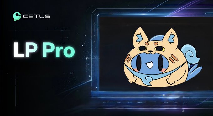 A promotional graphic featuring the 'CETUS' logo and 'LP Pro' text next to a cartoon mascot of a cat-like creature hugging a small blue whale character.