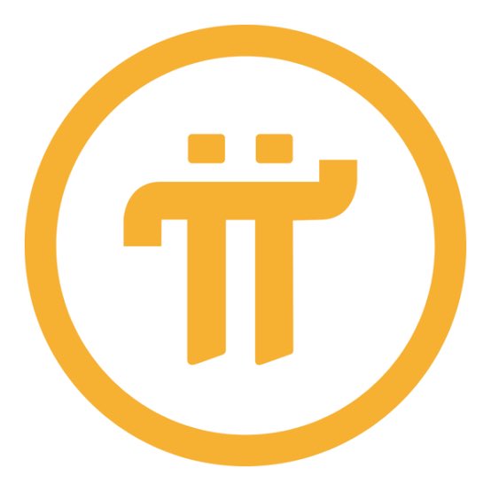 The image features the Pi Network logo (π symbol) in orange, representing the cryptocurrency's brand identity, which directly ties to the post's defense of Pi's perceived high value as groundbreaking and unprecedented rather than fantasy.