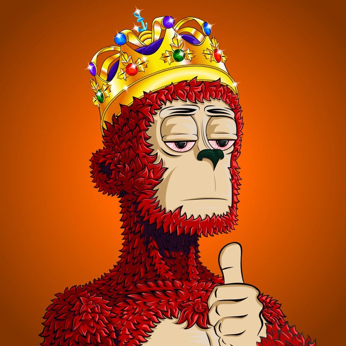 The image features a cartoon monkey wearing a crown, giving it an amusing and whimsical appearance. The monkey appears to be making a thumbs-up gesture with its hand, possibly indicating approval or positivity. The caption below the image provides information about a protocol upgrade that is currently live on testnet, which could potentially improve transaction finality and throughput in Web3.