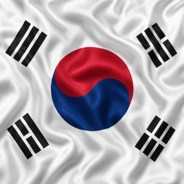 The image shows the South Korean flag, symbolizing the nation where KSNET, the Korean financial giant, operates and processes over $4 billion in monthly payment volume across its 330,000+ merchants now integrating Solana Pay.