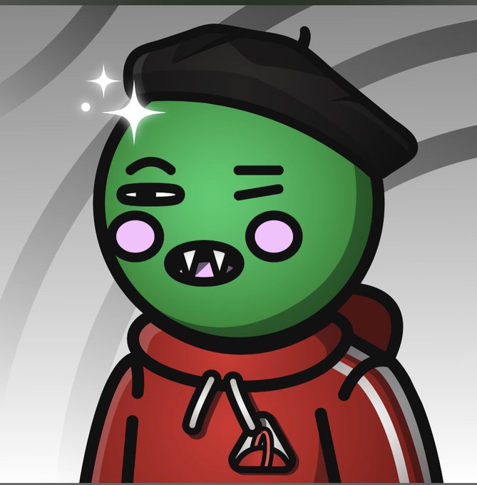 The image features a cartoon character wearing a red jacket, black hat, and a hoodie. The character has a big smile and is looking directly at the camera while making an "O" shape with their mouth. The caption below the image reads, "Proud to be a @SpaceRidersXYZ Committed to the brand. Committed to the vision. Committed to the ride." which seems to be related to the post about SpaceRiders.