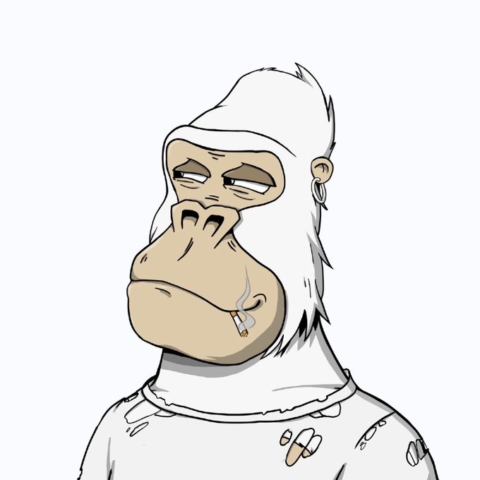 A cartoon illustration depicts a tired-looking person wearing a white beanie and an oversized hood, with a lit cigarette dangling from their lips and a bandage on their white shirt.