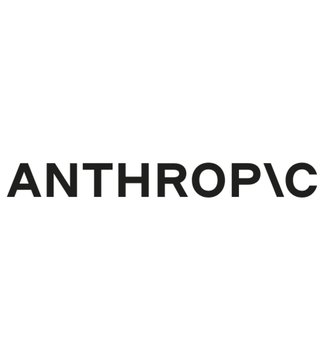 The Anthropic company logo displayed in black text on a white background.