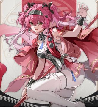 An anime character with pink twin-tails and a red outfit poses dynamically, wearing a headband and decorative accessories. The vibrant illustration appears to be a promotional or fan-made image celebrating "Lupa and Chisa" achieving "Bitcoin status," with the character's bold pose evoking the triumphant, meme-worthy energy often associated with cryptocurrency milestones.