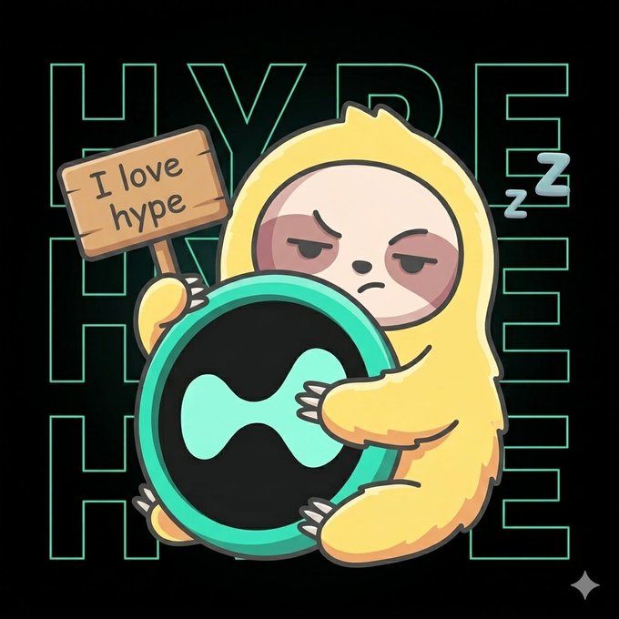 The image features a cartoon sloth with its arms raised, holding an ad for the cryptocurrency HYPE. The sloth's face has an expression of anger as it looks at someone wearing a hat. There are also some text elements on the image that relate to Bitcoin or Cryptocurrency. The image shows interest in cryptocurrencies and hypnosis techniques, suggesting an association with the trend of hypnotherapy or self-hypnosis for Bitcoin mining or other cryptocurrency-related activities.