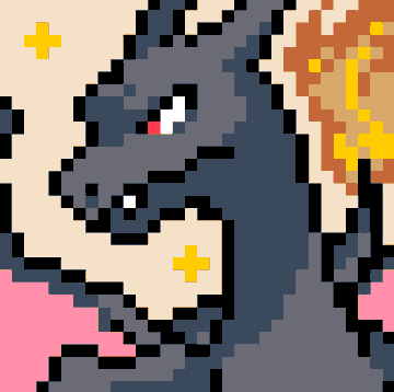 A pixel art illustration of a black dog with a red nose appears against a cream background decorated with yellow plus signs and orange pixelated flowers, likely serving as a profile picture for an NFT artist. The accompanying post suggests the artist views their collections with significant future value, predicting a 1 ETH floor price by 2027.