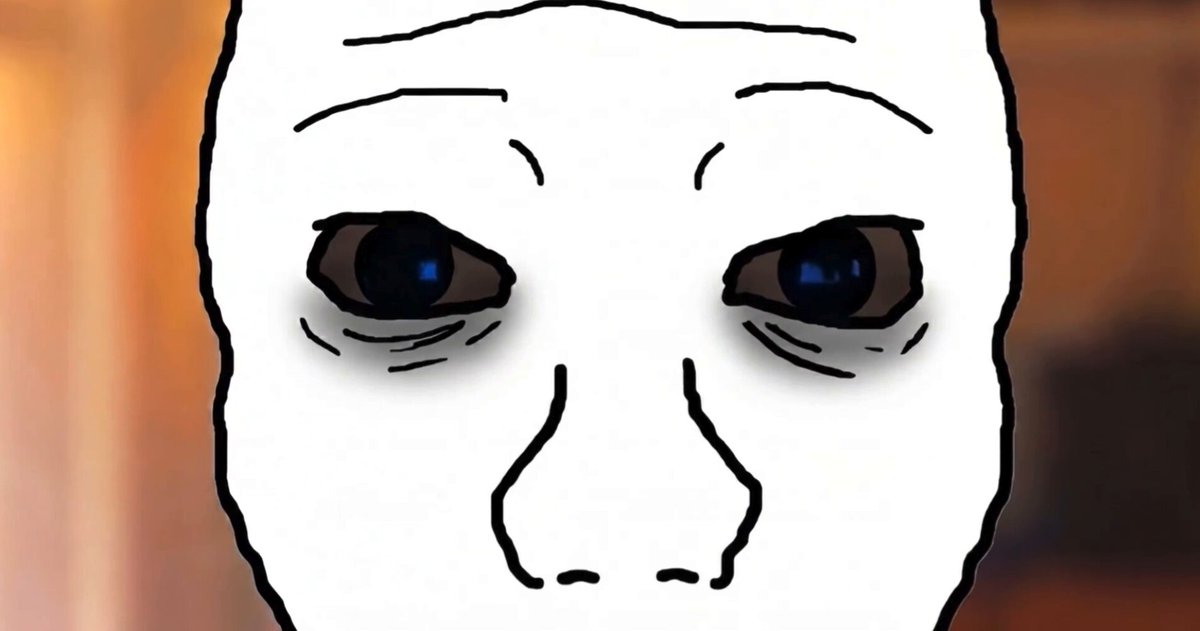 The image features a close-up of a white face with black eyes, giving it an eerie or creepy appearance. The background appears blurry, drawing attention to the face. The caption below the image provides information about the trading experience at Fudmarkets, including details on the positions opened and their respective balances.