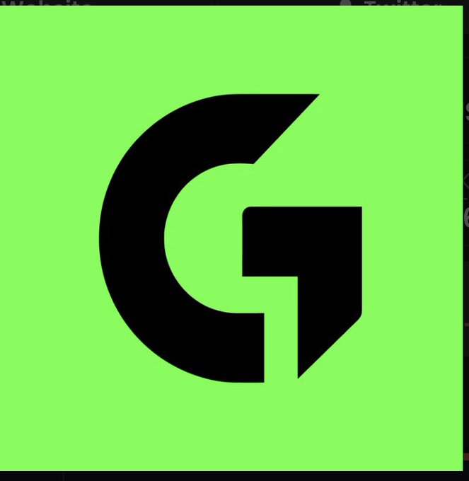The image displays a stylized "G" logo in black against a bright green background, likely serving as the brand identity for "$GWallet" referenced in the post about an emerging Web3 wallet project.