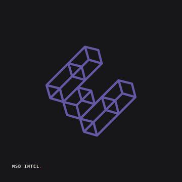 A stylized purple 3D isometric "L" logo on a black background, with the text "MSG INTEL" in the bottom left corner, accompanying a post highlighting EtherFi's weETH as the second-largest asset supplied on Aave's main Ethereum market at $3.614B.