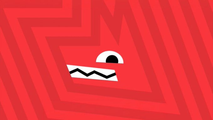 The image features a bold red logo that stands out against an equally striking black background. The logo has a large "S" on top of a head, resembling an angry or aggressive expression. It also includes two small white eyes and a larger central eye with a mustache and red beard trimming the corners to resemble teeth. 

The image is associated with a post about stablecoins, which suggests that it was created to promote Solana as a suitable option for yield optimization in the blockchain world. The post talks about how Solana processes 5,500+ transactions per second at a cost of $0.0025 per transaction, offering high yields for its users while maintaining a relatively low overhead compared to other cryptocurrencies like Bitcoin or Ethereum.