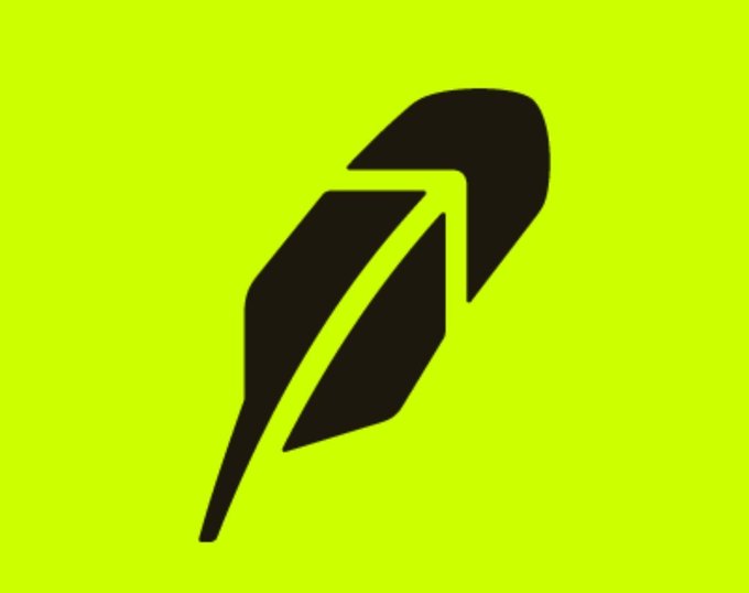A black silhouette icon of a feather or pen on a bright neon yellow-green background.