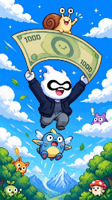 The image features a cartoon character holding up a large amount of money, which appears to be worth more than 1500 Ether. The character seems to be celebrating this achievement by jumping into the air with joy. The post about Ethereum block building suggests that the value of the money in question is not necessarily determined solely by its monetary worth but rather by how quickly it can be acquired and utilized within the Ethereum ecosystem, where proposers often choose the best bid that arrives before their cutoff time.