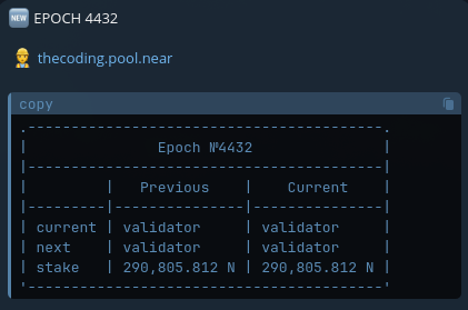There is a screenshot of a code editor page for a game that appears blue, with several lines of text at the top and bottom. The main feature is an editing pool near button labeled "Thecoding Pool Near", which suggests a player can directly enter their code into the pool to see its result in real-time. A new user has just accepted this challenge, as indicated by the text that says they are 'VALIDATING'. This means the game might run faster if it detects any bugs or errors in the code immediately after the user submits their changes. The post mentions how a player can delegate tasks to me for NEAR staking and the user will soon upgrade this feature, which is likely to make the code editing experience more efficient and enjoyable.