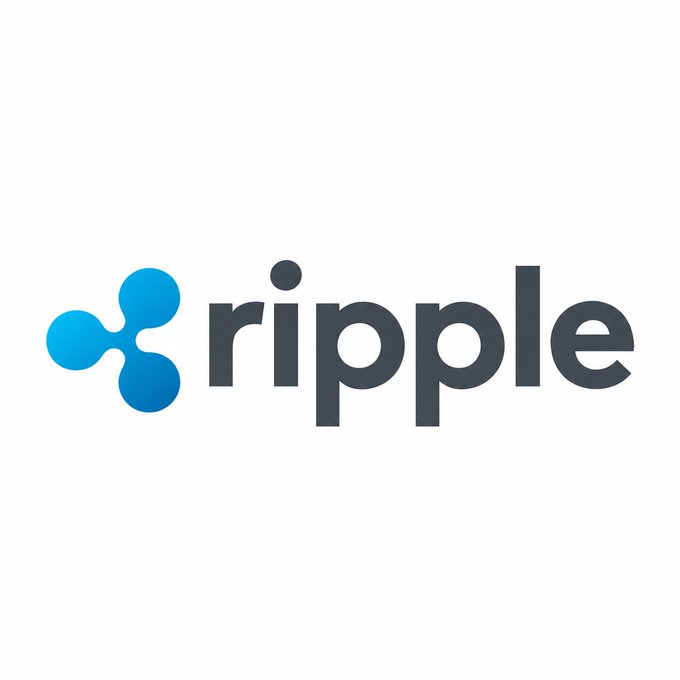 The image shows the Ripple logo featuring a blue circular ripple icon next to the word "ripple" in dark gray lowercase text, representing the fintech company mentioned in the accompanying post about its expanded partnership with hedge fund Brevan Howard.