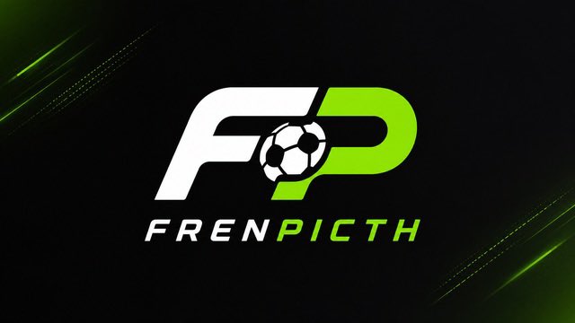 A logo on a black background reads 'FP FRENPICTH' with a soccer ball integrated into the design and green accent lines.