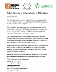 The image features a white document posted online, which appears to be an email or letter. It seems to be discussing some sort of investment related to Bitcoin and crypto companies. This message has been viewed by several people who are interested in this type of topic.