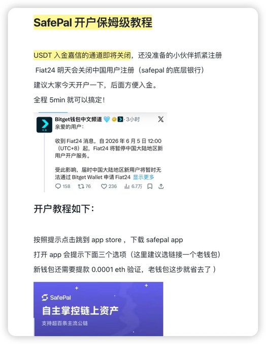 The main visual elements in this image include a screenshot of a computer screen with the text displayed in both English and Chinese, as well as an app icon that reads "safepa" in Chinese. The caption under the screenshot explains that SafePal is the name of the currency exchange system being used in the post.