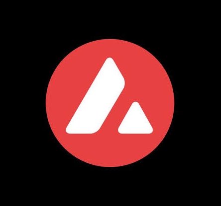 A red circular logo with a stylized white letter 'A' on a black background, resembling the Avalanche cryptocurrency logo.
