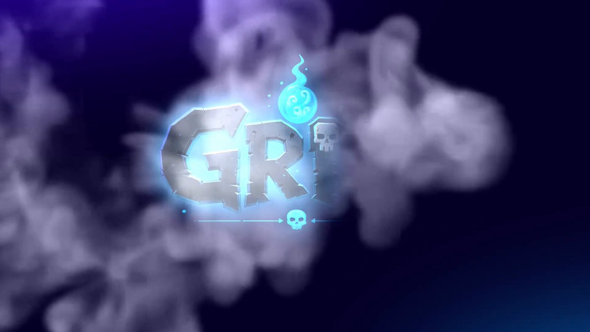 The image shows a large piece of text "GRiG" floating above a puff of smoke or gas that appears dark, possibly due to the background color being black. Below the smoke, there's some code or a graphic element related to the phrase "Polish and implement your enemy inside The Sandbox Studio using @Cursor Part 3 of 3". This suggests that someone is developing a game, as they are writing code for implementing an enemy within the game environment.