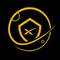 The image features a logo with a shield design, which is yellow and black. The shield has a star at its center, symbolizing protection or safety. Below the shield, there's an X that stands out against the yellow background of the shield. The text "Today Big Golden Dog" is written in white below the shield.
