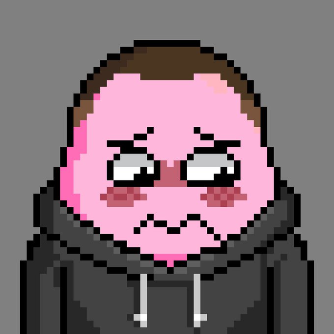 The image features a pink egg with a sad expression, wearing a black hoodie. It appears that the egg has been created as an art piece or graphic design for a social media post. The post seems to be about Mint Price, which is a popular mobile payment app. The egg's sad face and the use of a cartoon character instead of a human face make it stand out in the image.