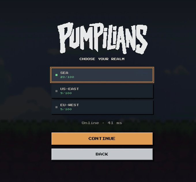 The image shows a screenshot of a computer screen with a game interface for "Pumpilians", which appears to be an online multiplayer game. The player has just completed their turn, and they are now at the bottom of the screen, ready to continue playing. The game's title is displayed in white text on the top left corner, while the game's description is written in black text below it. The game's rules can also be found in black text on the right side of the screen.
