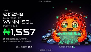 A token listing graphic for 'WYNN-SOL' on Jupiter aggregator shows a meme-style red character, a price of ₩1,557, and references to Discord and Twitter.