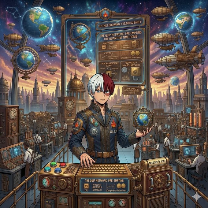 ursa, the creator of "The Outgoing" universe, stands before a large globe with a sign that reads "The network is pre-empting the Quarians".