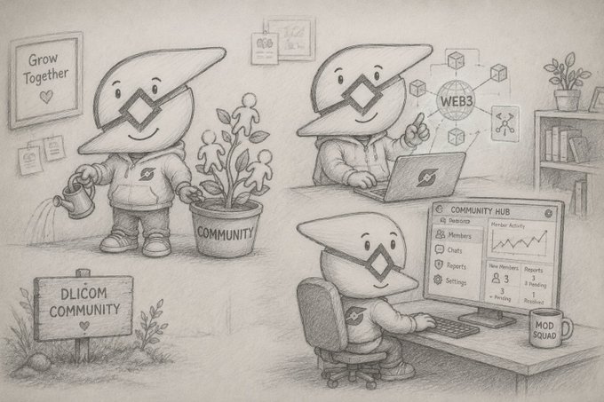 The image features an illustration of three cartoon-like characters, each engaged in a different task related to digital technology or web development. The first character, sitting at a desk working on their laptop, appears to be focused on the task. Next to them, another character is watering plants, possibly with a hose attached to a spray bottle held by someone nearby. Finally, the third character is sitting at a desk as well, likely involved in the same activities related to web development and digital technology.