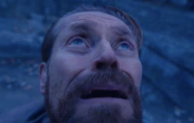 The image features a man with a beard, looking up at something or someone above his head. There are no texts present in the image, but there is a caption that reads "When you thought you bought the dip:". This suggests that the image might be related to an advertisement or promotion for a product named "dip" and it seems like the man's gaze is directed towards something or someone above him, possibly indicating interest or curiosity.