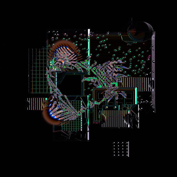 A glitching, skeletal robotic figure rendered in chromatic aberration against a circuit board-like backdrop mirrors the "Another machine just started running" caption, evoking a digital awakening. The accompanying text promotes MACCHINA 108, a guaranteed whitelist mint for THE ORDER priced at 625 $BRUT.