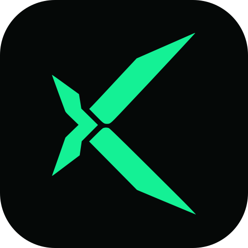 The Robinhood app icon featuring a stylized bright green arrow/chevron design on a black background.
