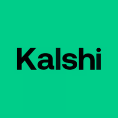The image displays the "Kalshi" logo in bold black text on a bright green background. This visual corresponds to the accompanying announcement about Kalshi's new partnership with BitGo to offer crypto-collateralized lending for leveraged perpetual futures trading through its Kalshi Katalyst lending affiliate.
