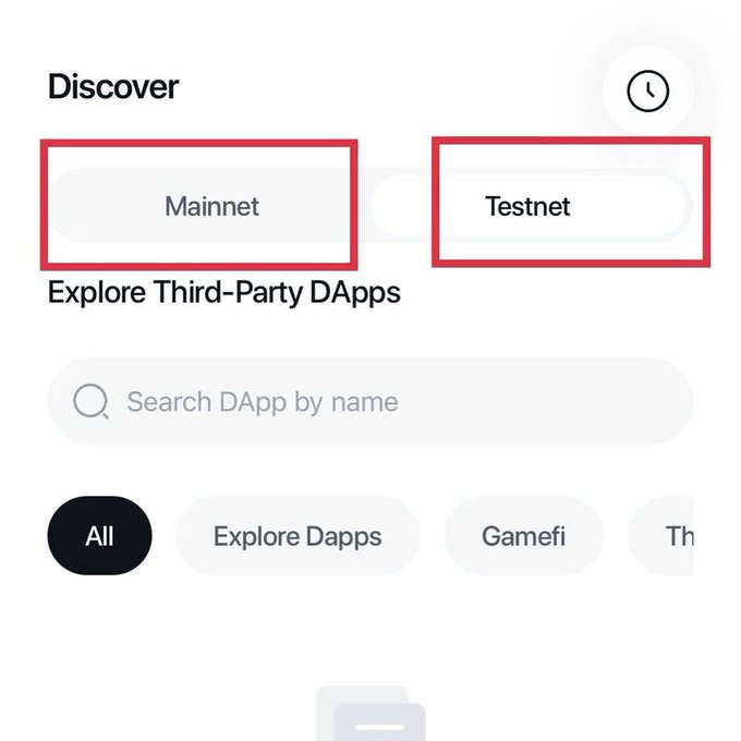The image shows a "Discover" screen from the ITLX Wallet, highlighting options to explore "Mainnet" and "Testnet" DApps. This aligns with the post's announcement of new DApps being added, with some launching on Testnet using $tITL and others potentially moving to Mainnet with $ITL.
