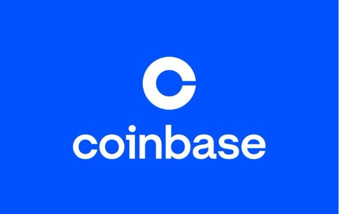 The blue Coinbase logo with its signature 'C' symbol displayed in white, accompanied by the 'coinbase' wordmark beneath it.
