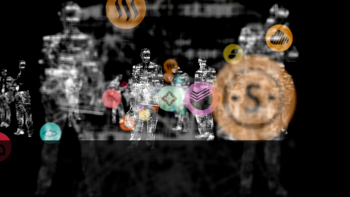 The image features a group of people walking around with various objects attached to their backpacks or clothing. The scene takes place in front of a black background, which highlights the details of the individuals and their belongings. There are at least ten people visible in the image, each carrying different items such as handbags, backpacks, and even a suitcase. Additionally, there is a car parked in the background, further emphasizing the urban setting of the scene. The image does not contain any text or specific information about the post on social media, but it does include an interesting fact that has nothing to do with the main subject matter: "Autonomous economies need more than payments—they need intelligent revenue routing".