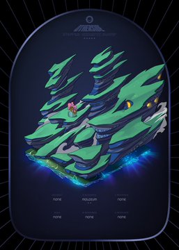 A stylized 3D rendering of green and blue shoe-like objects resembling dragon heads with glowing yellow eyes, displayed against a dark blue background with "SOUTH GATE" text at the top.