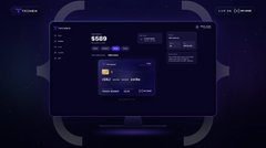 The image displays a digital wallet interface for "Trensik" showing a balance of 5000 XRP, aligning with the announcement that Trensik.com Wallet introduces smart routing functionality to the XRP Ledger.
