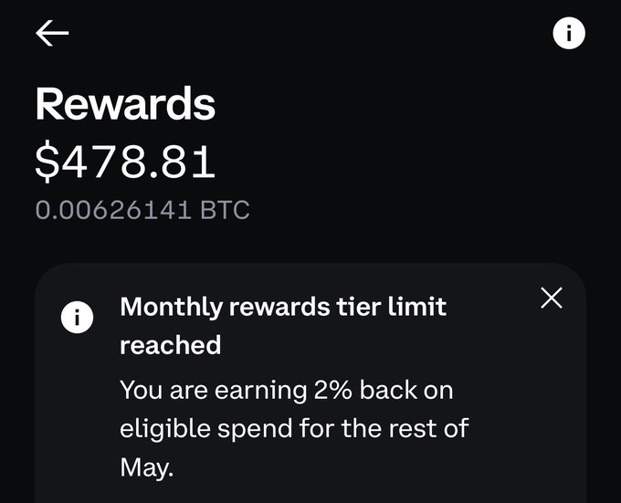 This post talks about the idea of earning Bitcoin rewards for everyday credit card spending, with a focus on May and @coinsbase.com. The post states that if 5 million people would earn Bitcoin rewards by using their cards at least two months before May, we could buy the entire new Bitcoin supply. This suggests that the post might be trying to promote the use of cryptocurrencies like Bitcoin as a way to save money or invest in them for the future.