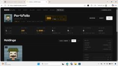 The image shows a Porfolio NFT marketplace page with a token balance of 00 and an account value of 1,498, displaying various NFT collections on a dark-themed interface. This relates to the post's commentary about prioritizing real-life activities like watching Netflix with loved ones over NFT trading.