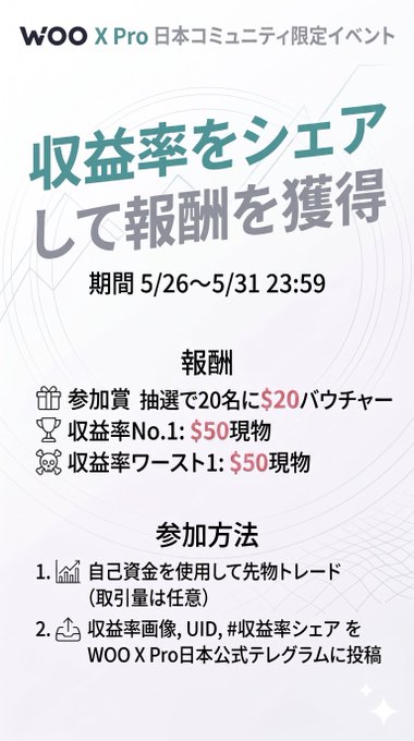 The image shows a poster for an event taking place in Japan, which appears to be a giveaway or contest with a monetary reward. The poster includes details about the event, such as the date, time, location, and cost of participation. It also mentions that there is a prize for the winner, but it does not provide specific information about the prize amount. The post encourages people to participate in the event by sharing it on social media or other platforms using the provided hashtag.