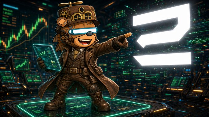 A steampunk-style cartoon monkey character in a top hat and trench coat holding a digital tablet, standing next to a large glowing Solana logo against a backdrop of financial charts.