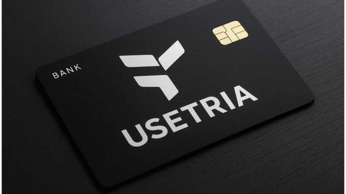 The image features a black credit card with white text, which reads "User experience is often underrated. @useTria is a good reminder that adoption doesn't come from complexity. It comes from making products simple enough for anyone to use without needing a guide." The credit card design emphasizes simplicity and ease of use, reflecting the importance of user-friendly experiences in various aspects of life.