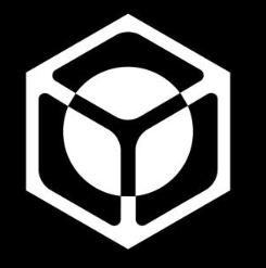 Black and white hexagonal cube logo, resembling the Compound (COMP) cryptocurrency icon.