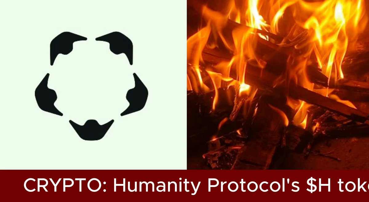 The image shows an advertisement for cryptocurrency called "Humanity Protocol's $H token". It appears that a large portion of this cryptocurrency has experienced significant growth recently, causing its value to explode in the past week or months. A significant increase in price has led to speculation about what caused this rapid rise, but it is not possible to determine the exact reason from the image alone. This event seems to have caught many people's attention and might be of interest to those who are considering investing in cryptocurrency.