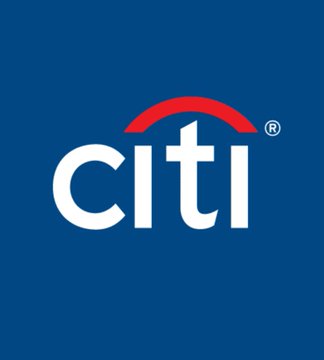 The image shows the Citi (Citigroup) logo in white and red on a dark blue background, representing the Wall Street banking giant mentioned in the post as planning to launch Bitcoin custody services through their Custody+ platform for 24/7 trading.