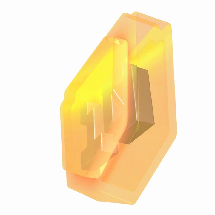The image features a 3D rendering of an orange cube with a yellow border. The cube has two sides, one larger than the other, creating a sense of depth. The cube appears to be made out of glass or plastic, giving it a shiny appearance. The background is white, which contrasts with the vibrant colors of the cube and makes it stand out. The image also contains text that reads "gm Soneium Scorers Season 10 is complete. If you reached 80+ in Season 10, your NFT badge is available to mint. Mint now on Soneium Score: portal.soneium.org/en". This information suggests that the cube might be related to a gaming or virtual reality experience, possibly set within a 3D environment.